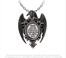 Load image into Gallery viewer, Alchemy Quoth the Raven Necklace