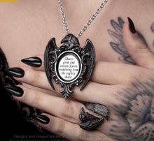 Load image into Gallery viewer, Alchemy Quoth the Raven Necklace