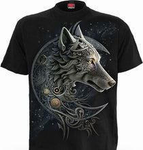 Load image into Gallery viewer, Spiral Celtic Wolf shirt sleeve t shirt