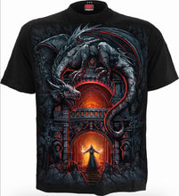 Load image into Gallery viewer, Spiral DRAGONS LAIR short sleeve t shirt