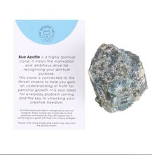 Load image into Gallery viewer, Crystals for Healing Blue Apatite