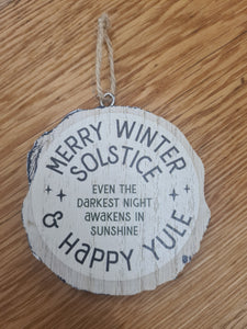 Winter Solstice Hanging Ornament