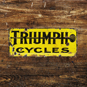 Vintage Cycles Notice Metal Sign