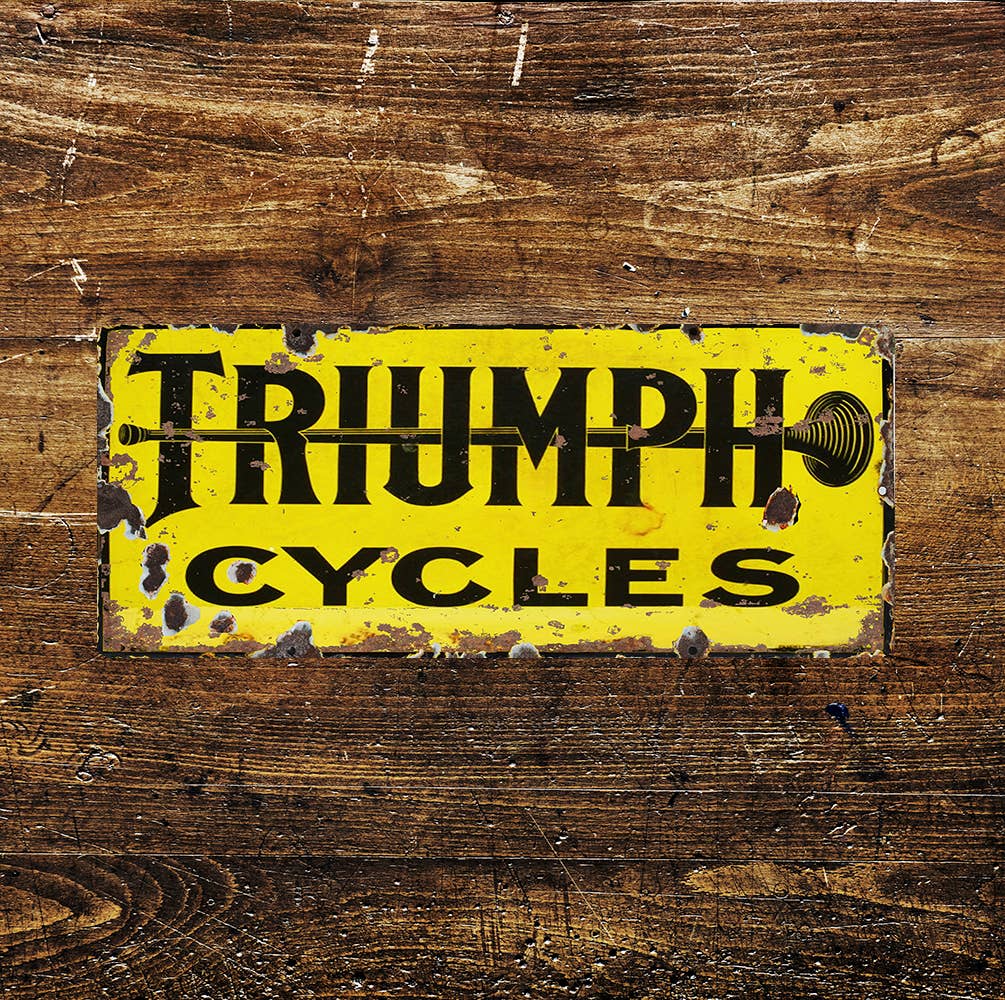 Vintage Cycles Notice Metal Sign