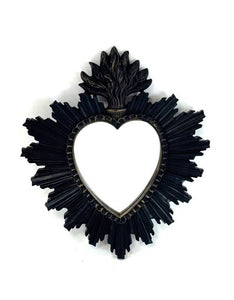 Small Black "Sacred Heart" Mirror
