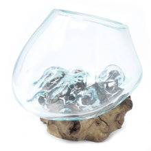 Load image into Gallery viewer, Molten Glass on Wood - Small Bowl
