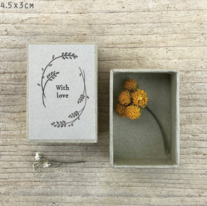 ***NEW***East of India Dried Flower Matchbox