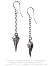 Load image into Gallery viewer, Alchemy Rabenschandel schlenker earrings
