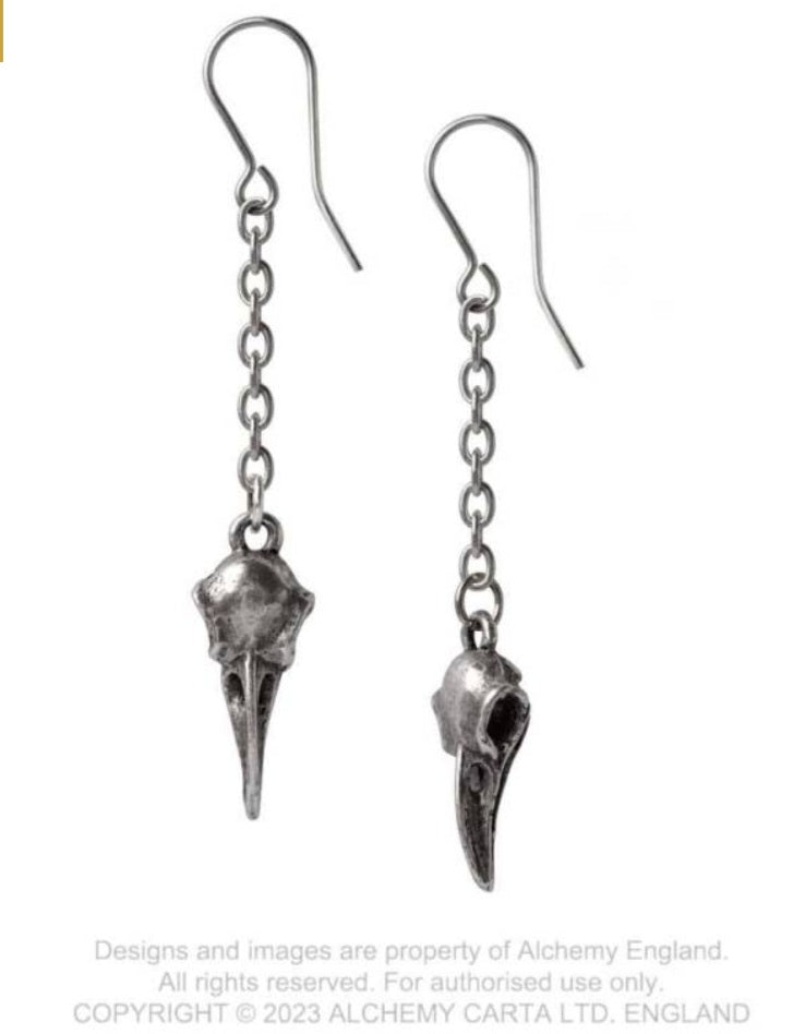 Alchemy Rabenschandel schlenker earrings