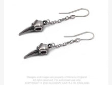 Load image into Gallery viewer, Alchemy Rabenschandel schlenker earrings
