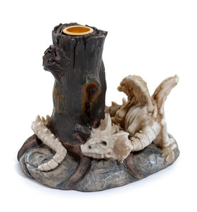 Shadows of Darkness Sleeping Bones Dragon Skeleton Candlestick Holder