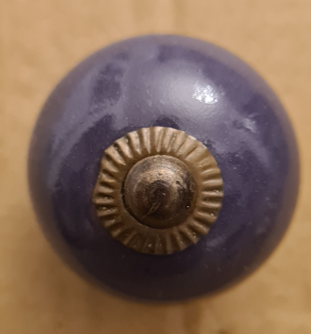 Ceramic handle purple
