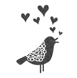 Stencil Song Bird