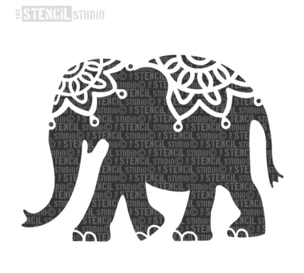 Stencil Indian Elephant