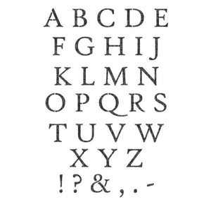 Stencil Alphabet Upper Case