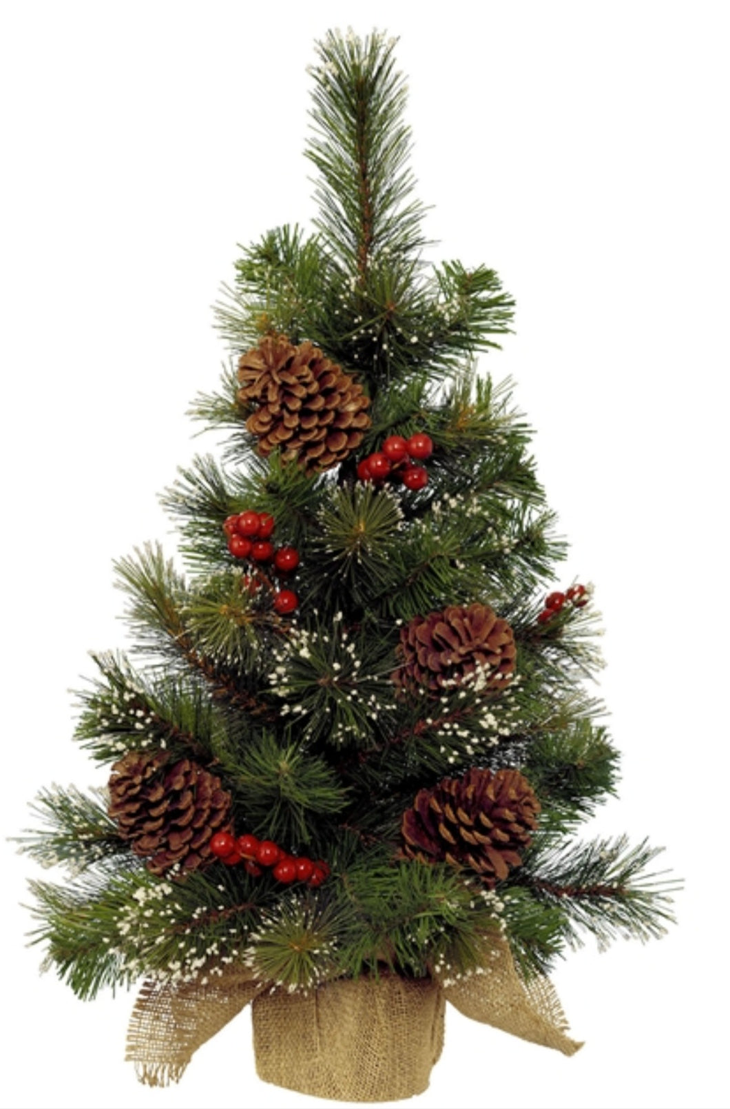 Traditional pinecone Christmas tree