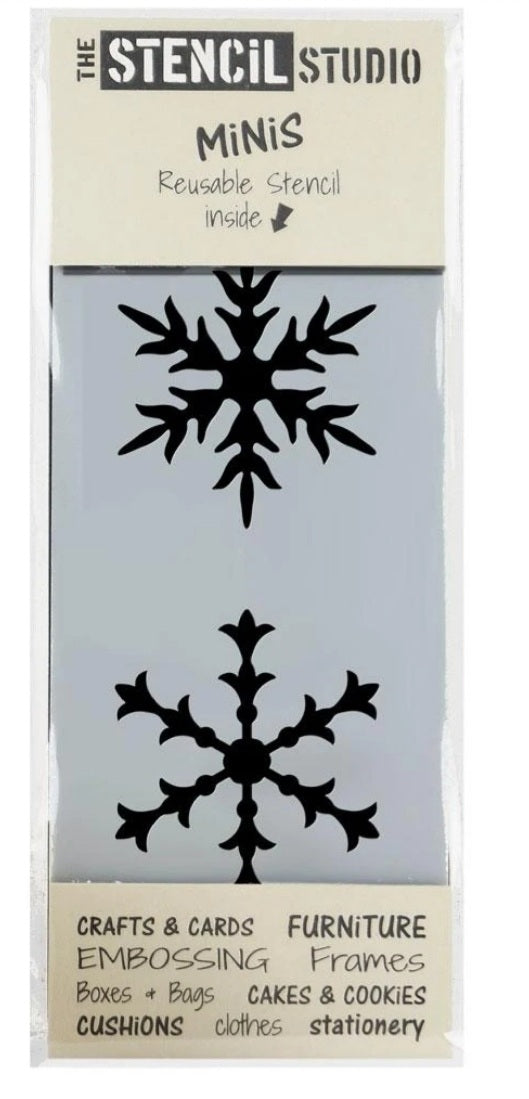 Stencil mini snowflake