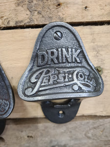 Cast iron bottle opener Pepsi Cola