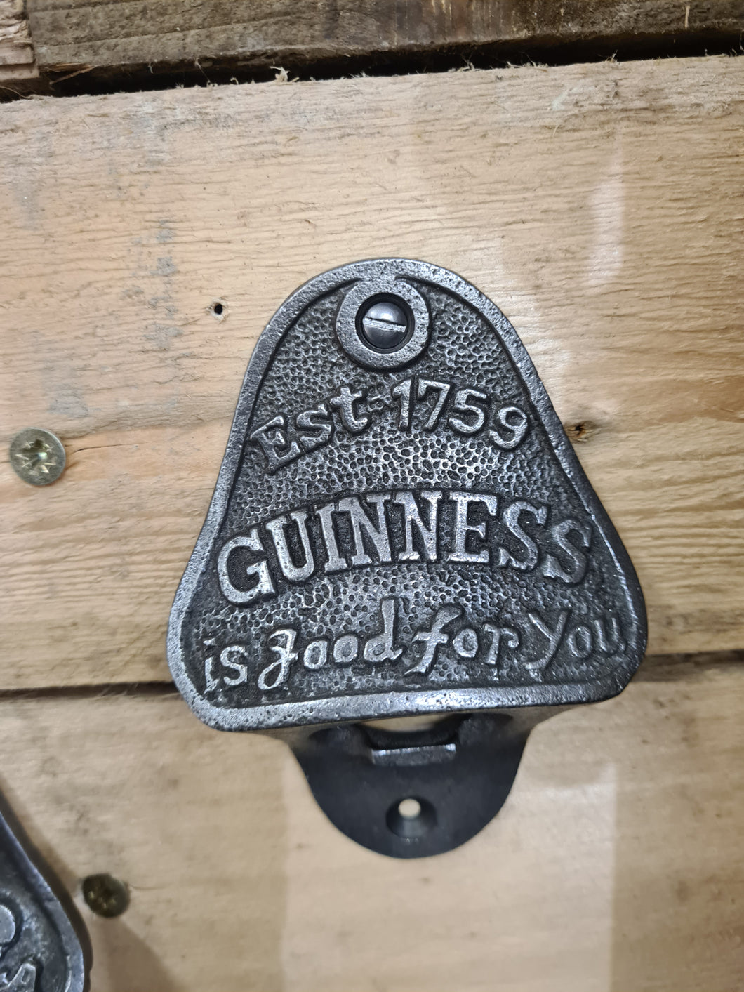 Cast Iron Bottle Opener Guinness