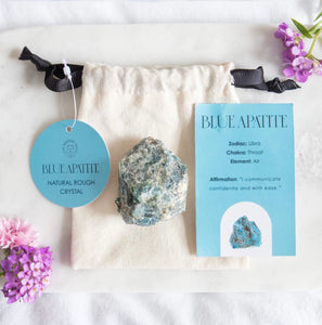 Crystals for Healing Blue Apatite