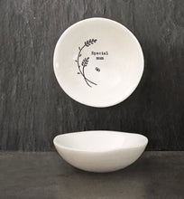 Load image into Gallery viewer, East of India Porcelain ring dish
