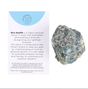 Crystals for Healing Blue Apatite
