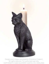 Load image into Gallery viewer, Alchemy Black Cat Candlestick
