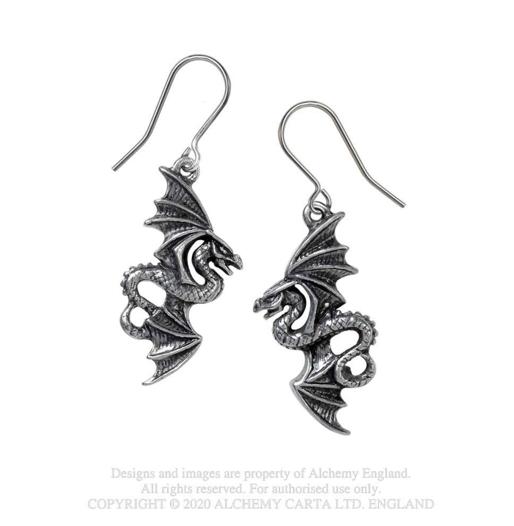 Alchemy England Flight of Airus Drop Earrings