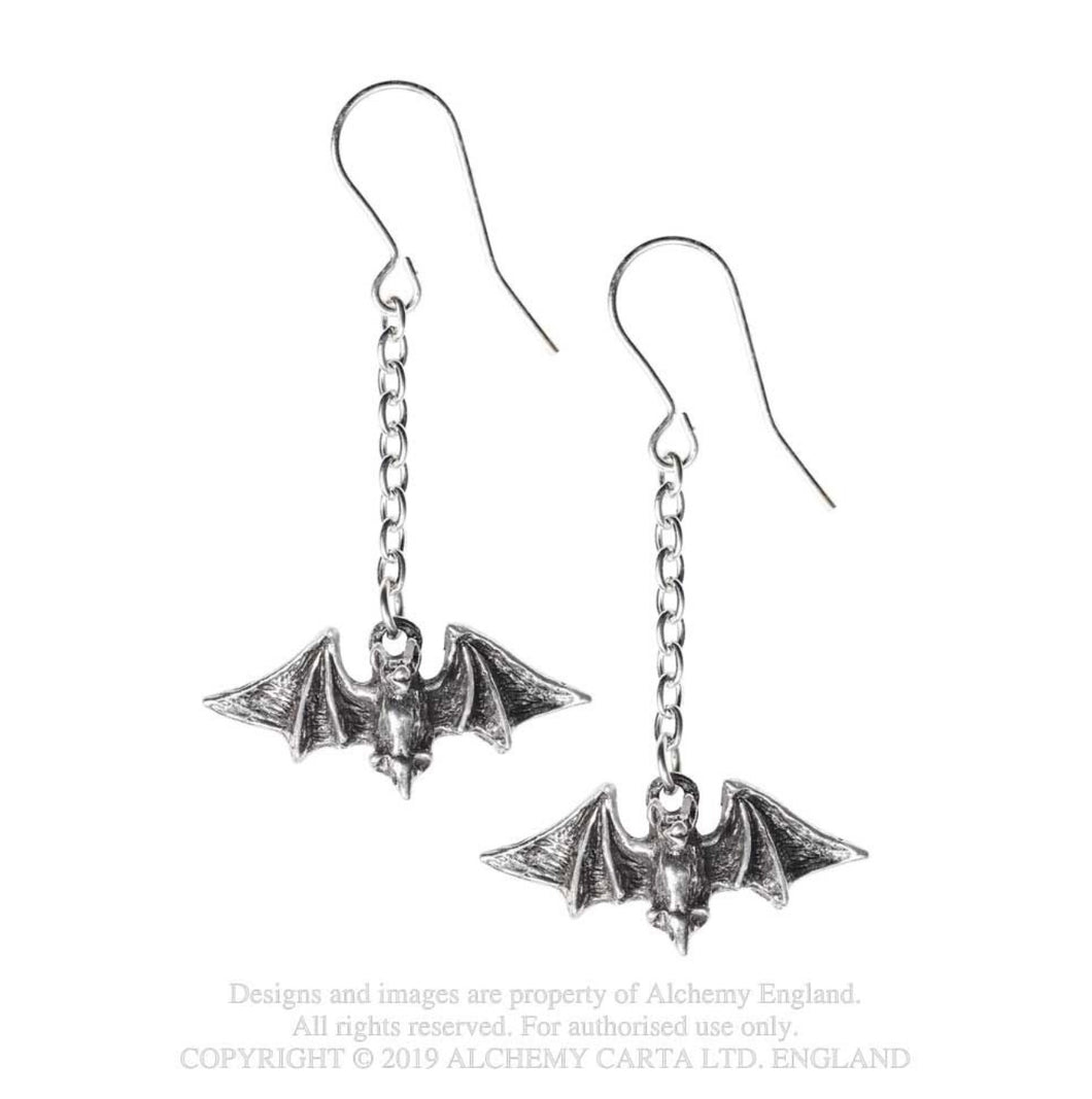 Alchemy England Kiss the Night Drop Earrings