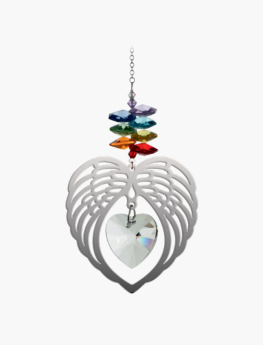 Pure Radiance Large Angel Wing Heart Chakra