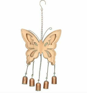 Copper Butterfly Wind Chime