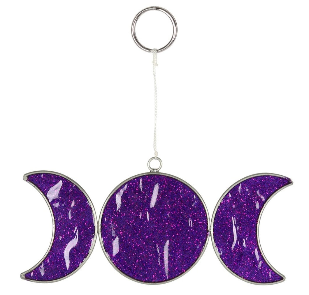 Mystical Triple Moon Suncatcher
