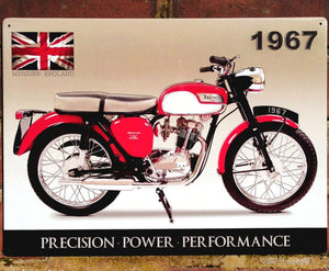 Vintage Motorbike Signs Metal 41cm