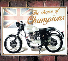 Load image into Gallery viewer, Vintage Motorbike Signs Metal 41cm
