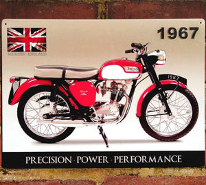 Vintage Motorbike Signs Metal 41cm