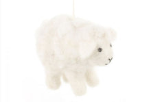 Load image into Gallery viewer, Hanging Minty Lamb felt hanging decoration
