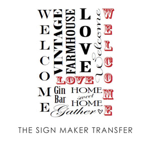 Moody Mare Designs The Sign Maker Transfer