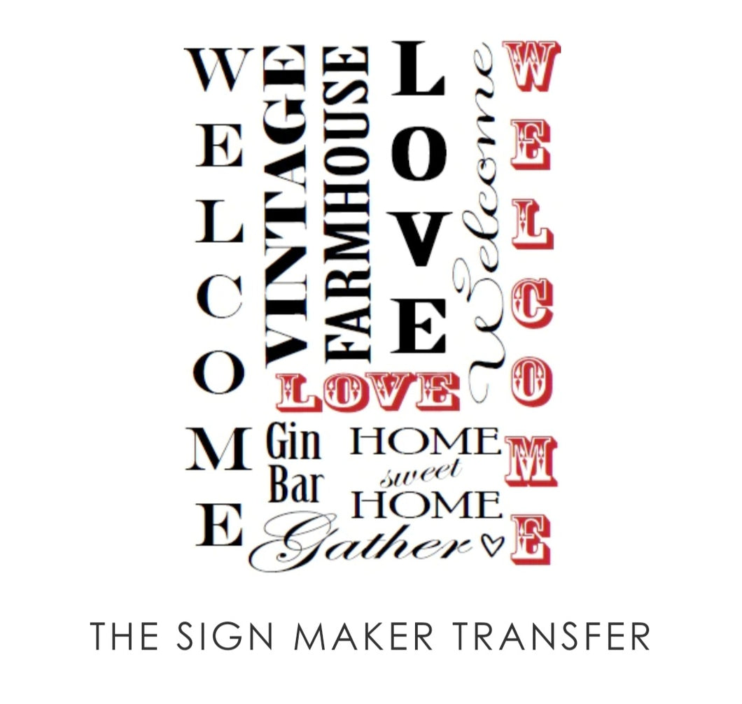 Moody Mare Designs The Sign Maker Transfer