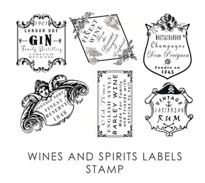 Moody Mare Designs Food and Drink Labels Stamps