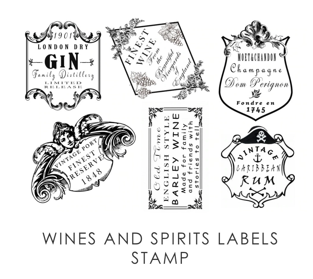 Moody Mare Designs Food and Drink Labels Stamps