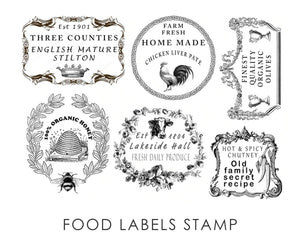 Moody Mare Designs Food Labels Stamp