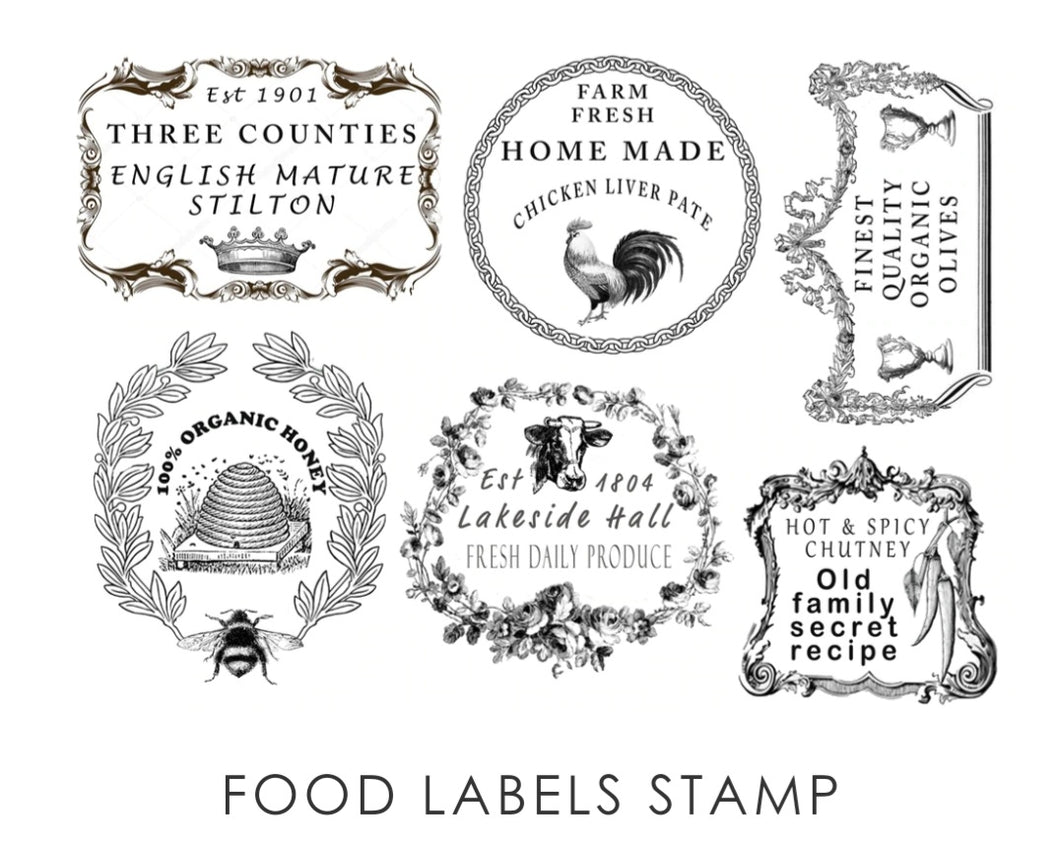 Moody Mare Designs Food Labels Stamp