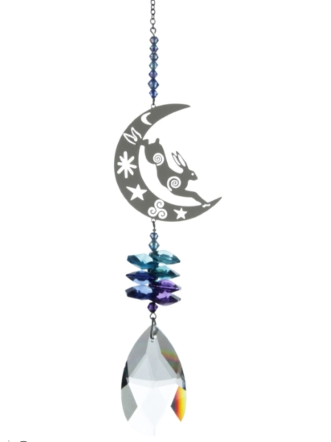 Large Crystal Fantasies Hare- Moonlight