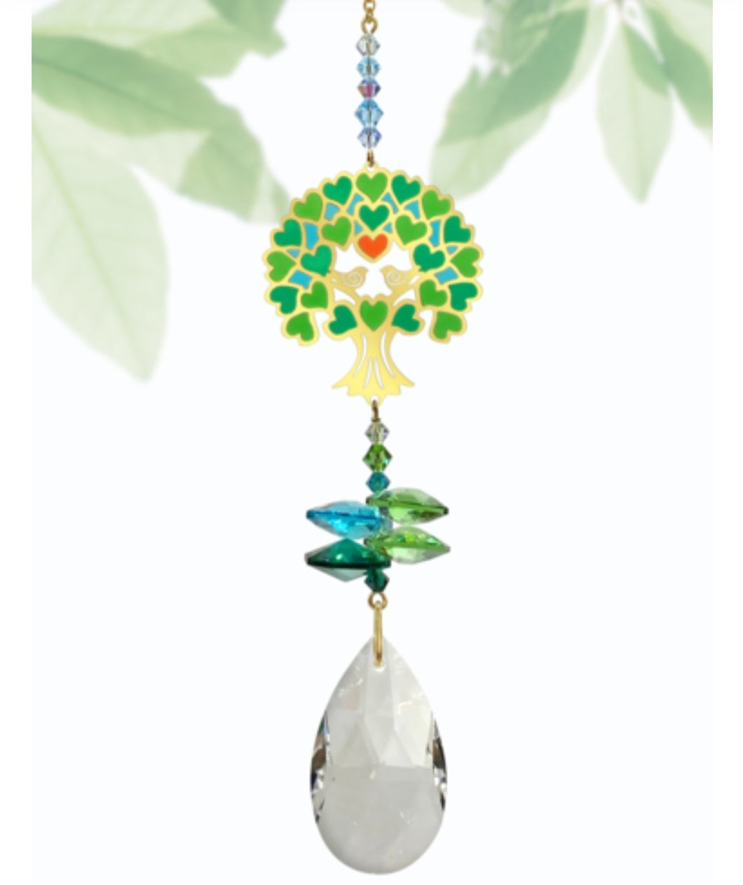 Window Jewels Tree of Life Green