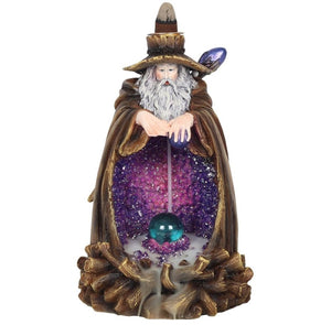 WIZARD BACKFLOW INCENSE BURNER WITH LIGHT