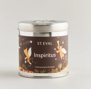 St Eval Tin Candle Inspiritus Christmas