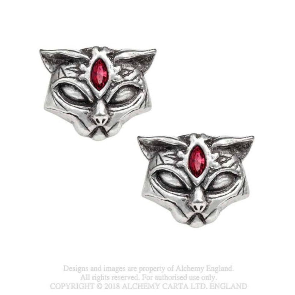 Alchemy Earrings Sacred Cat