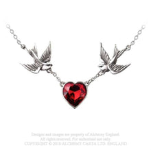 Load image into Gallery viewer, Alchemy Swallow Heart Necklace

