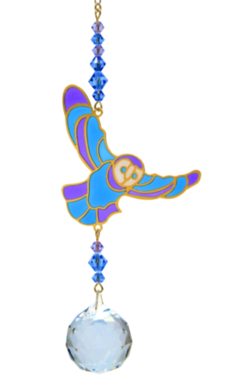 Crystal Dreams Owl in Flight
