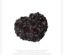 Load image into Gallery viewer, Black Heart Rose Trinket Box
